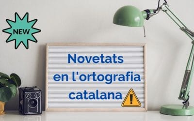 Canvis en l’ortografia catalana 2021