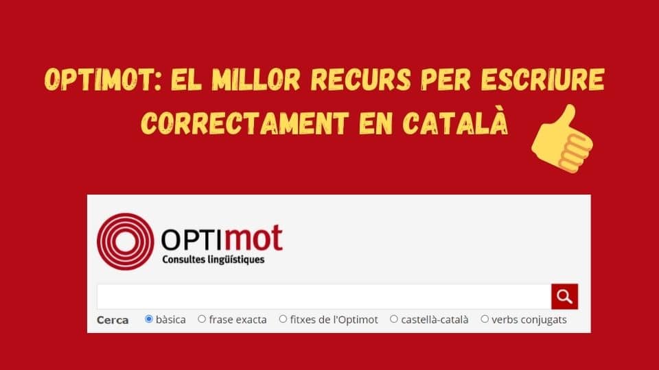 Optimot: el millor recurs per escriure correctament en català