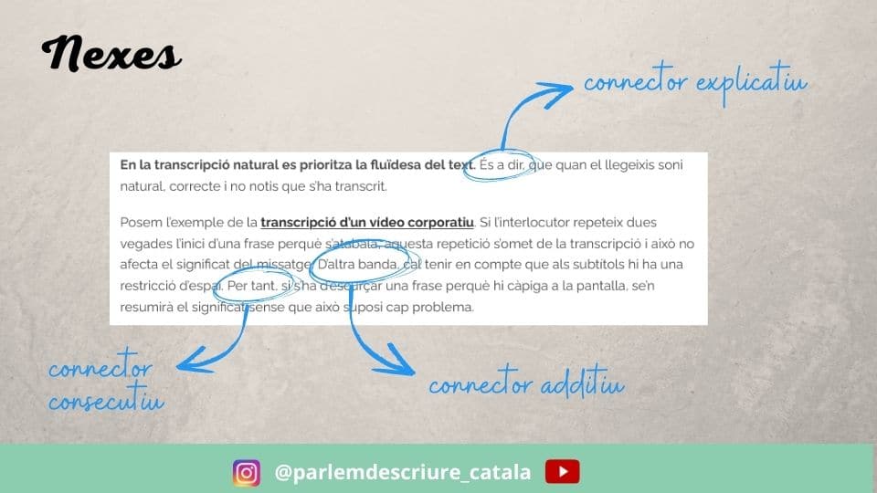 Com s'estructuren les oracions d'un text en català