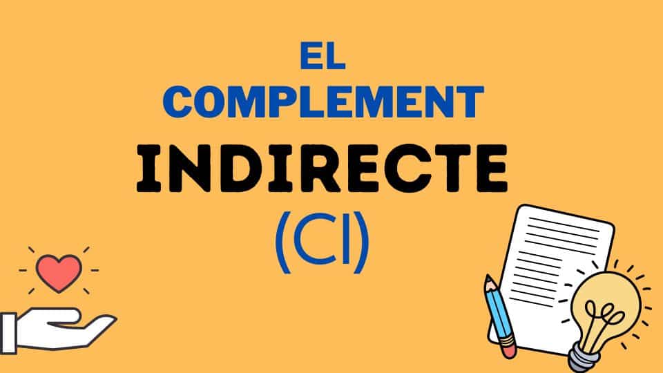 El complement indirecte (CI): aprèn a reconèixer-lo