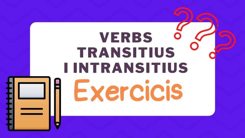 Exercicis verbs transitius i intransitius