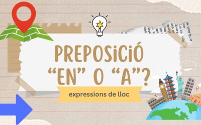 Les preposicions A i EN en expressions de lloc