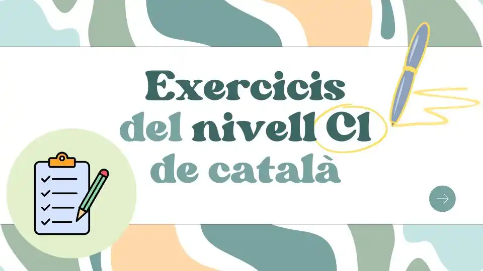 Exercicis nivell C1 de català